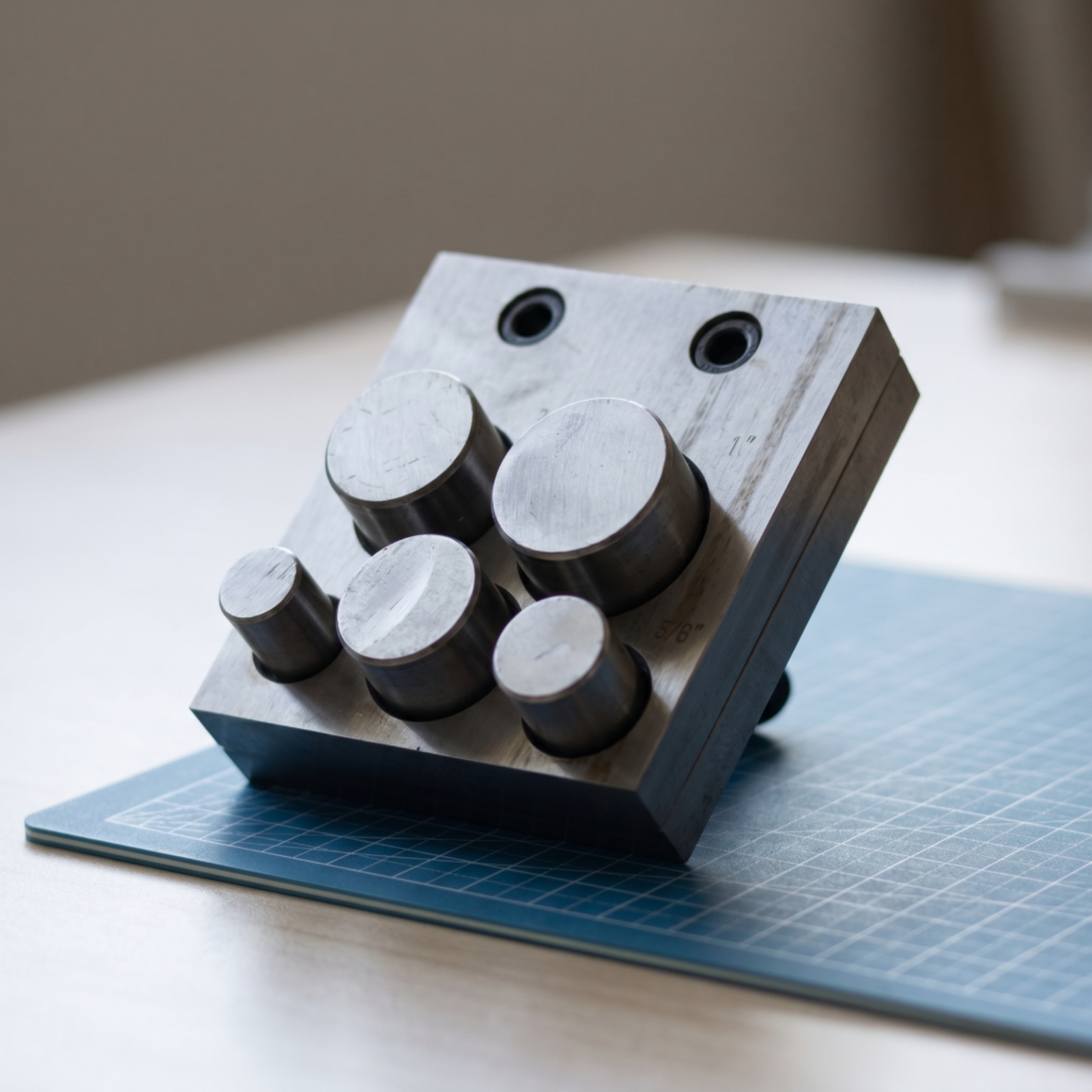Common Tools In Workshop - 5-Hole Punch Die Common Sizes Metal