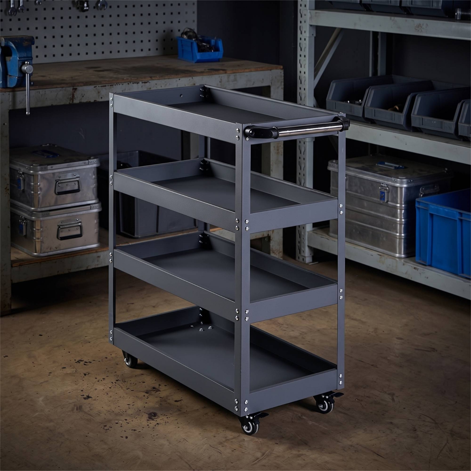 Four-Tier Utility Cart Long-La - Tools Mechanical Workshop recension och pris