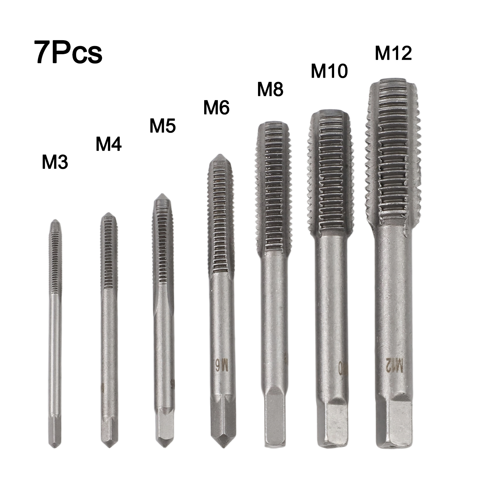 HSS 7Pcs Straight Fluted Tap D - Common Tools In Workshop recension och pris