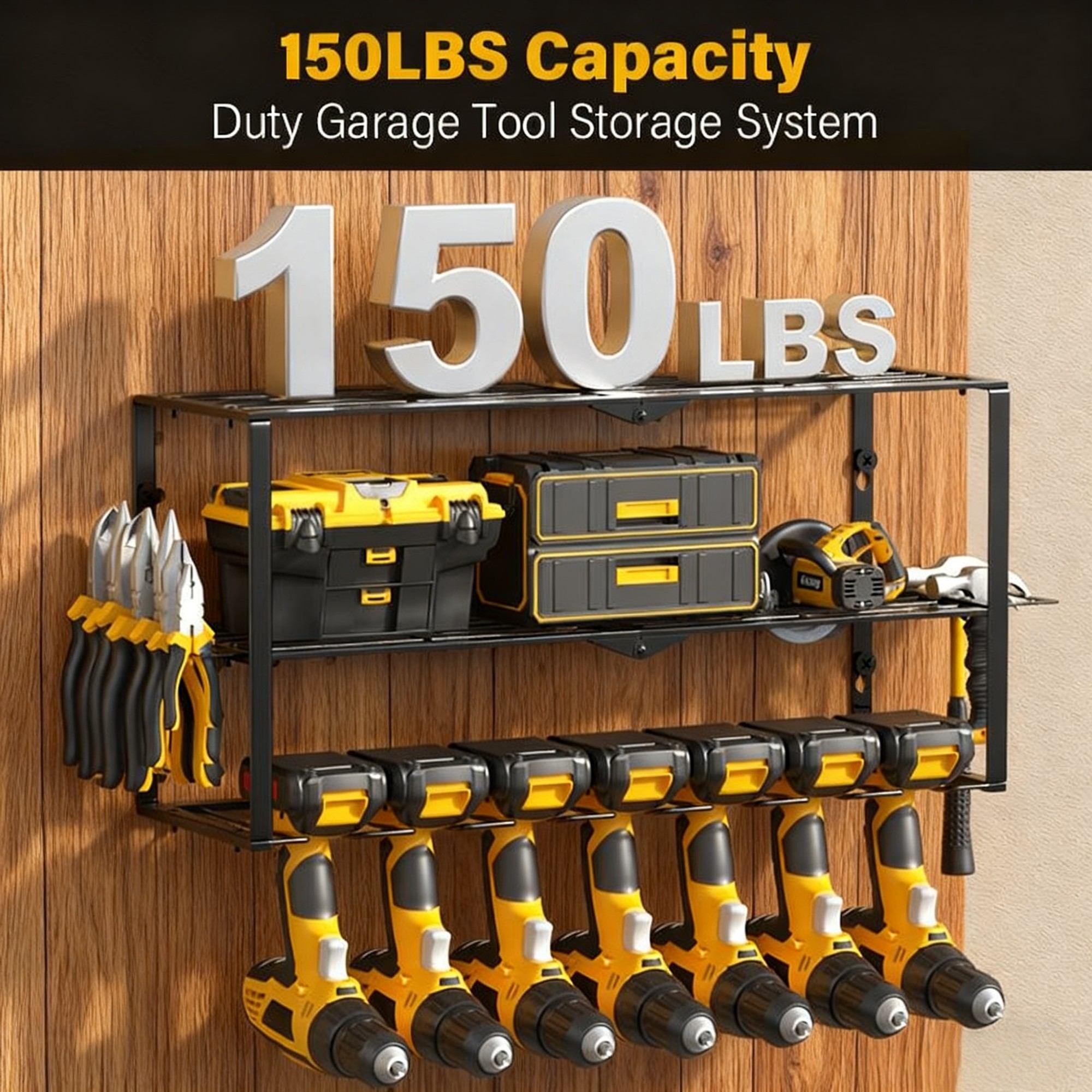 Heavy Duty Wall Mounted Power  - Workshop Tools Shelf recension och pris