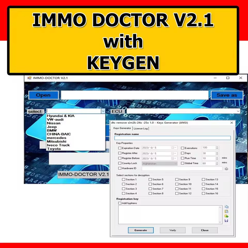 Immo Doctor Multi Brand V2.1 E - Workshop Tools Brand recension och pris