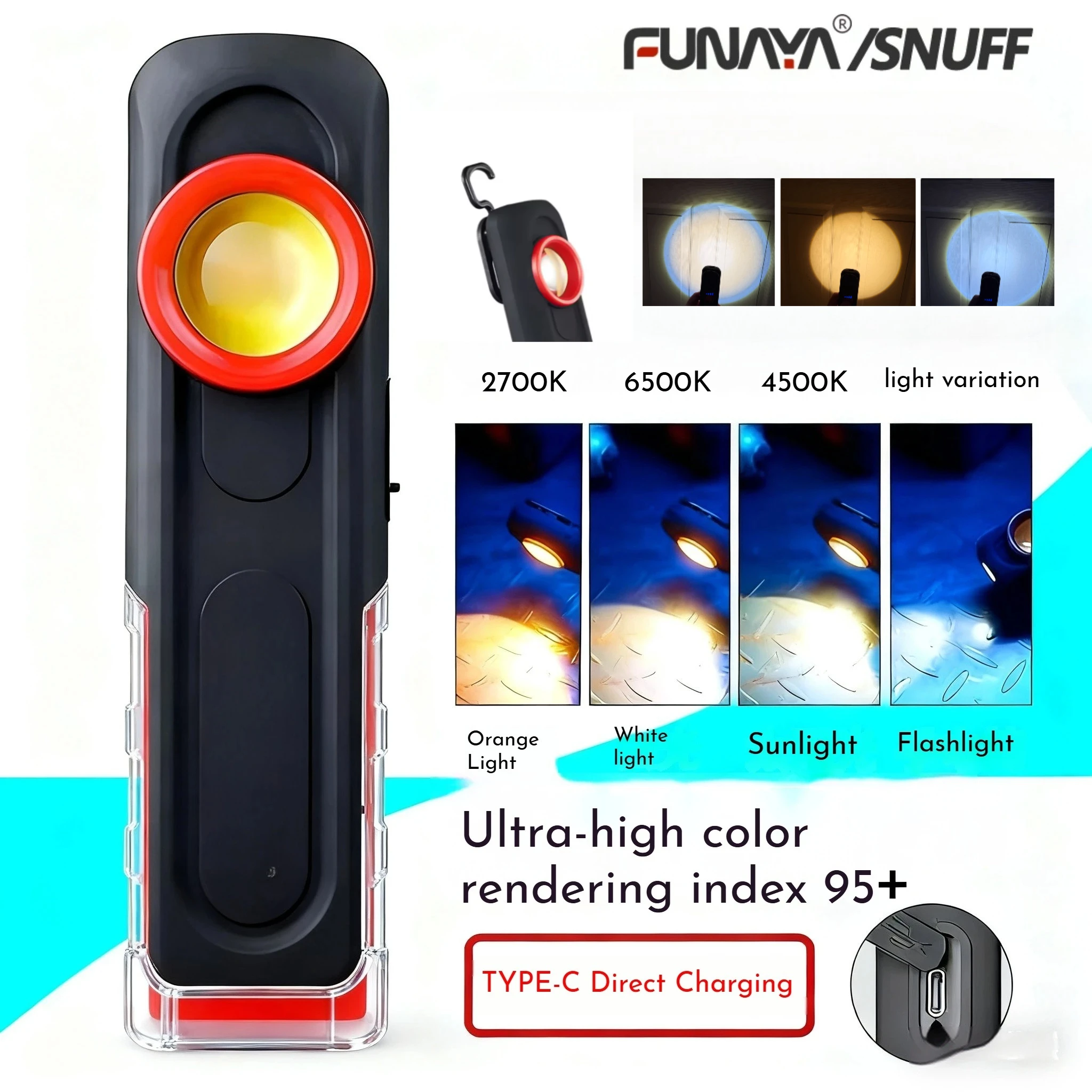 FUNAYA Portable Flashlight Car - Tools Workshops recension och pris