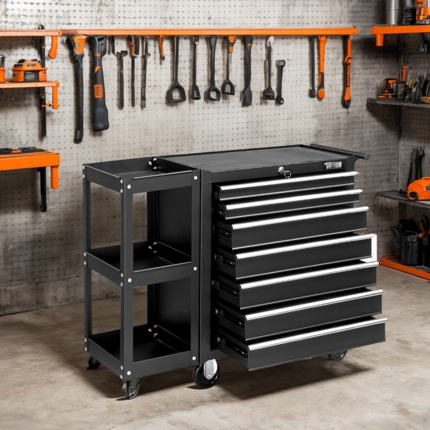 7-Drawer Rolling Tool Chest wi - Workshop Tools Shelf recension och pris