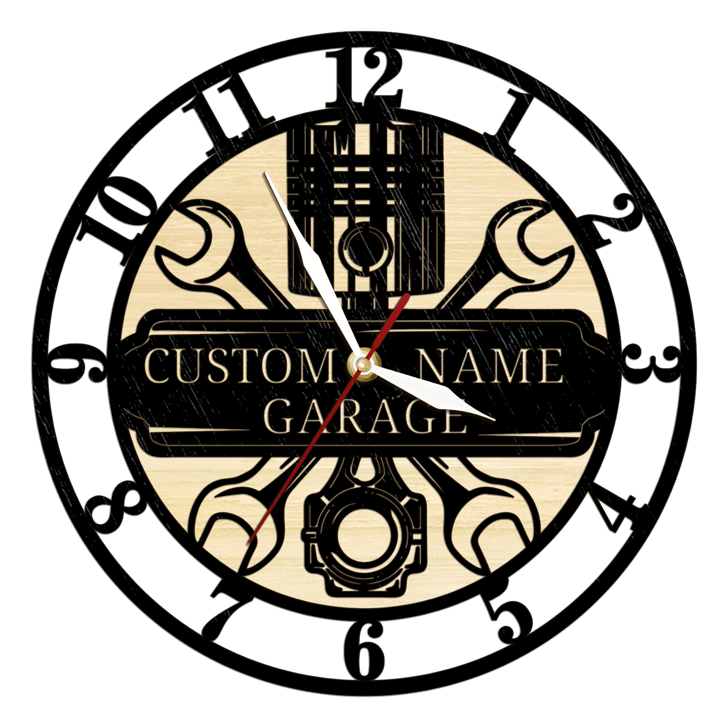 Custom Garage Tools Wooden Wal - Workshop Tools And Names recension och pris