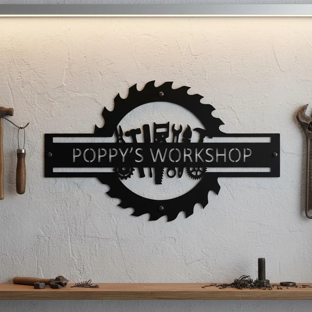 Custom Garage Name Sign,Worksh - Workshop Tools And Names recension och pris