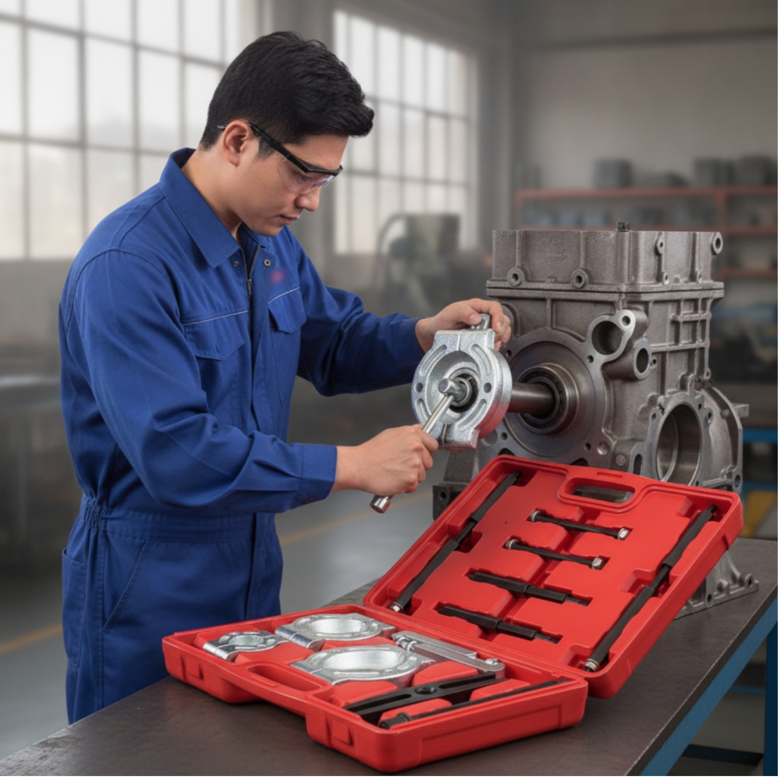 Bearing Puller Set with Case C - Tools Mechanical Workshop recension och pris
