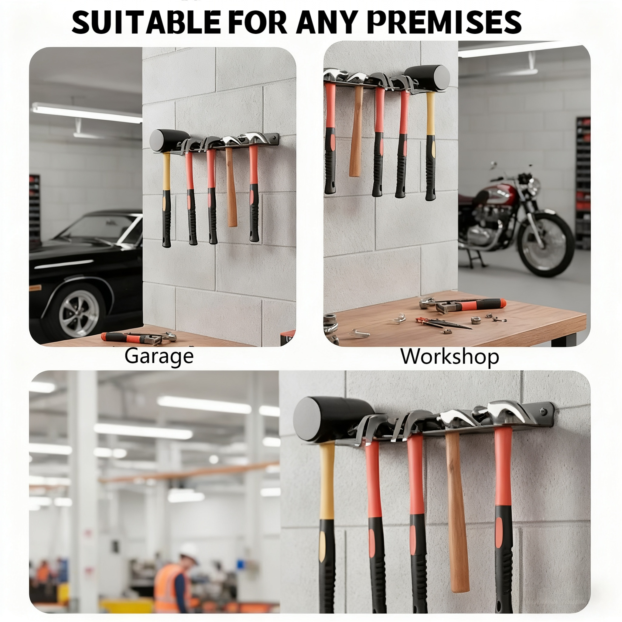 Heavy-Duty Wall-Mounted Hammer - Workshop Tools Hammer recension och pris