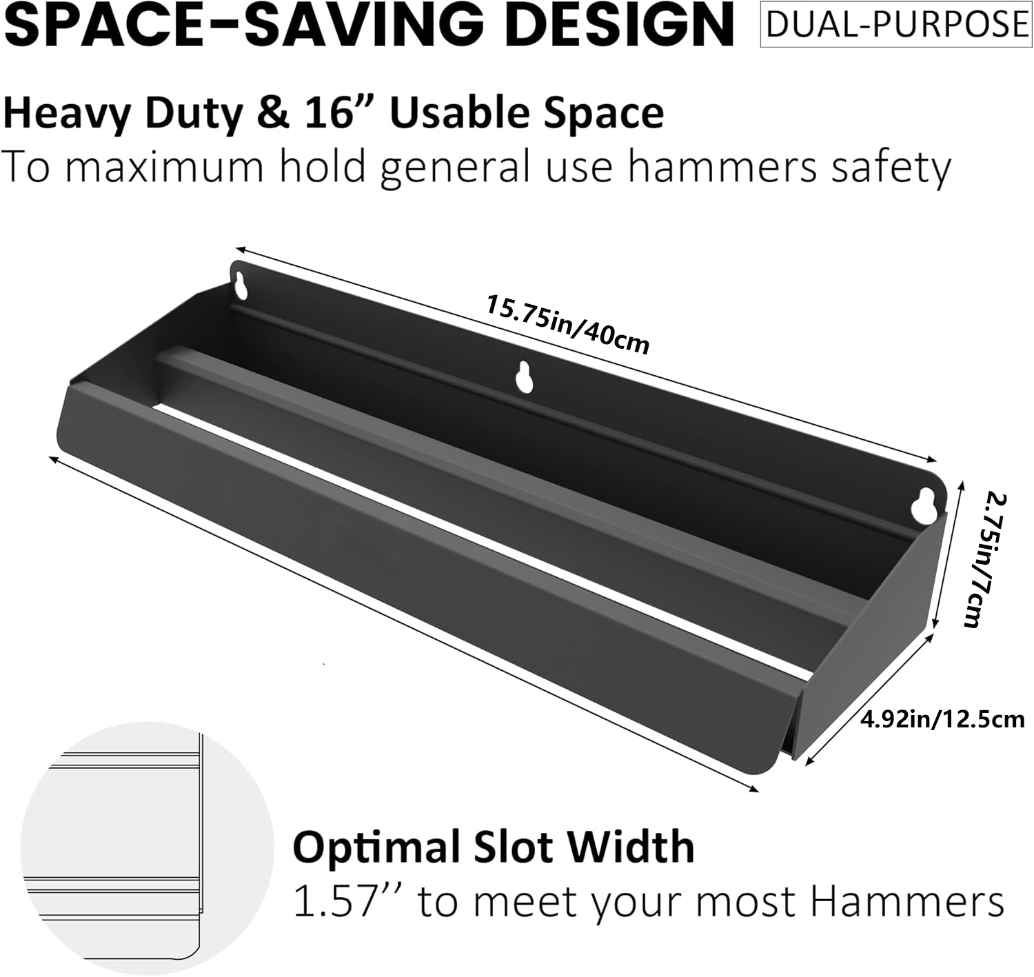 Hammer Holder, Wall Mount Stor - Workshop Tools Hammer recension och pris