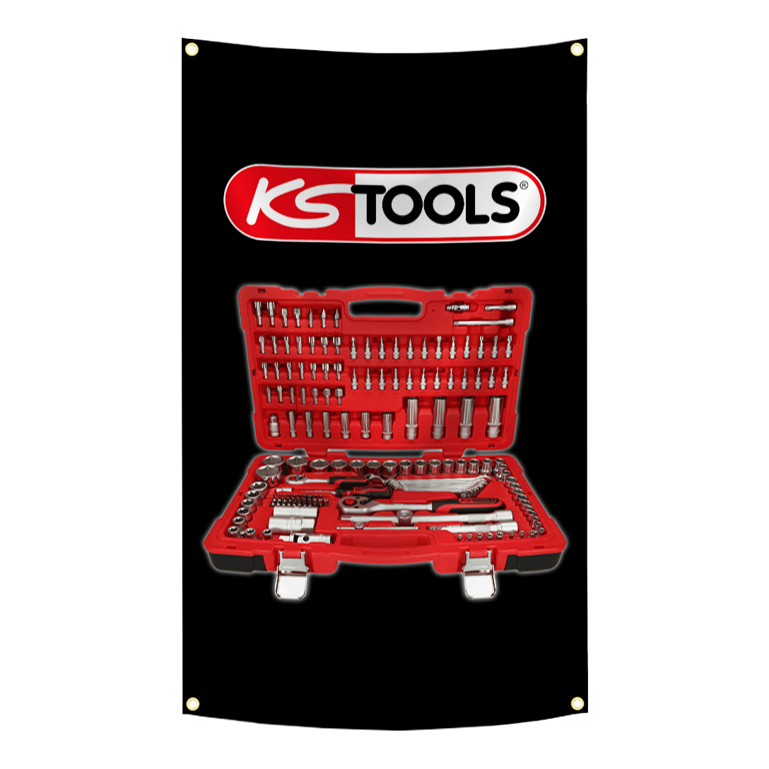 KS TOOLS Brand Flag Tapestry   - Workshop Tools Brand recension och pris
