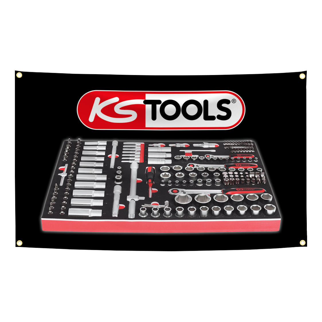 KS TOOLS Brand Flag Tapestry   - Workshop Tools Brand recension och pris